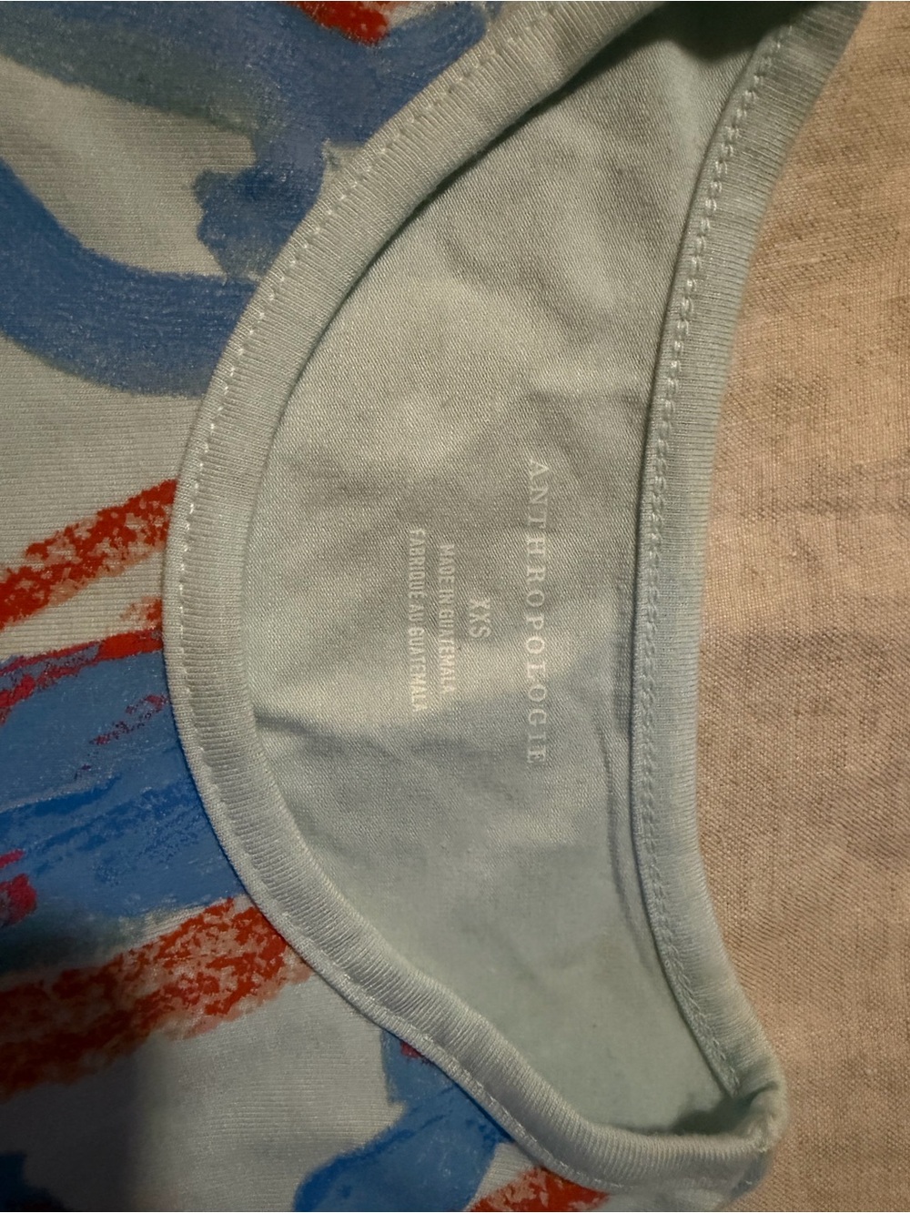 Baby blue graphic tee
